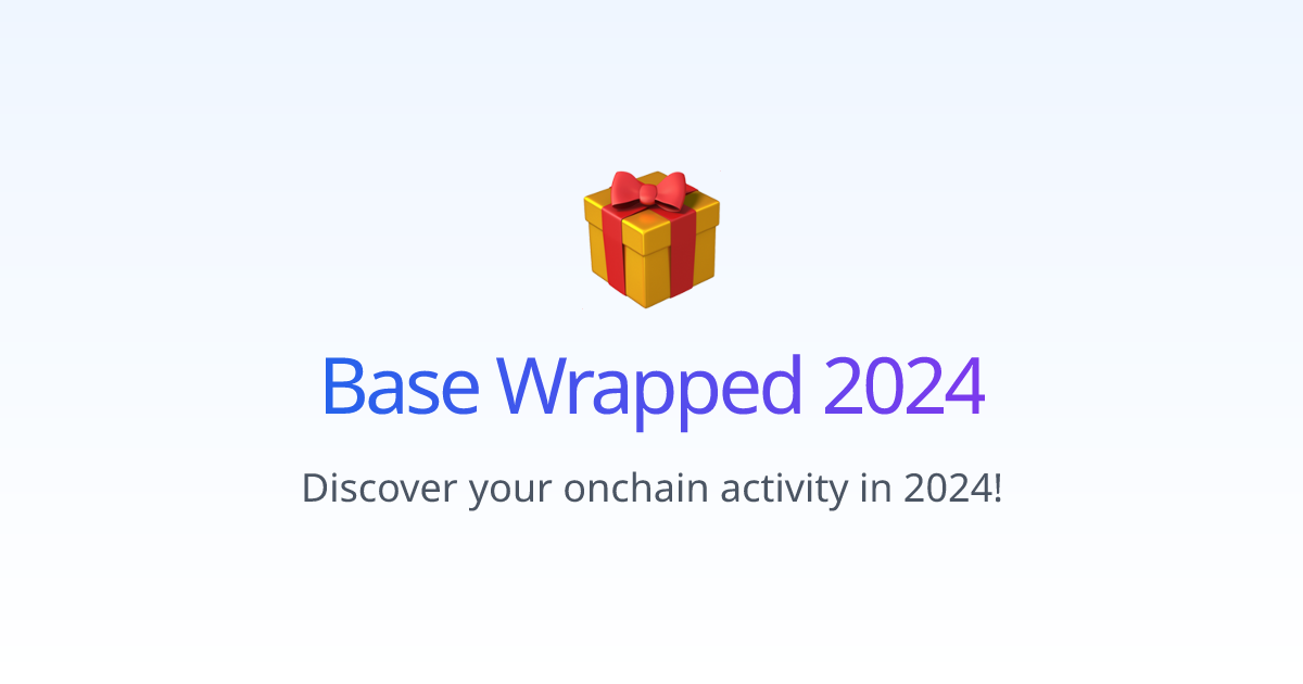 Base Wrapped 2024 - Farcaster Mini Apps